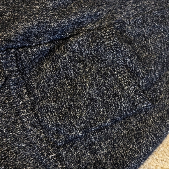 Athleta women's xs 52% cashmere shawl cocoon wrap navy heathered - Picture 5 of 6